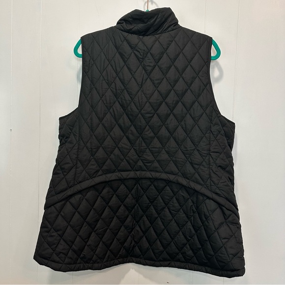 NWT Maurice’s Black Zip Up Recycled Plastic Quilted Puffer Vest Size 1X - Picture 5 of 5